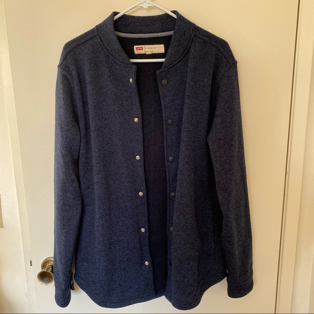 Levi’s button up jacket for men in blue color